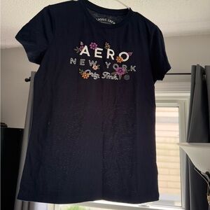 Aeropostale Classic Crew Tee in Black